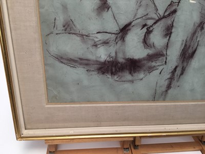 Lot 59 - Robert Carruthers chalk drawing - a nude