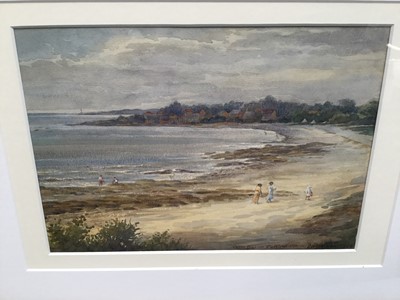 Lot 364 - Frederick Hase Hayden, pair of early 20th century watercolours - Casco Bay, Portland U.S.A., 1919 and another coastal view