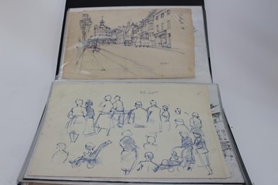Lot 1045 - Douglas Pittuck (1911-1993) good collection of sketches on paper