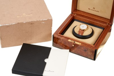 Lot 653 - Blancpain Minute Repeater with original box, booklet and outer box