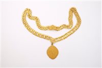 Lot 836 - 19th century Imperial Russian gilt metal chain...