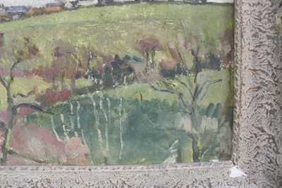 Lot 990 - Richard Rees (1900-1970) oil on board - rural landscape, 24.5cm x 34.5cm, framed