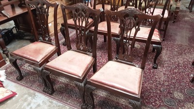 Lot 1321 - Set of eight dining chairs