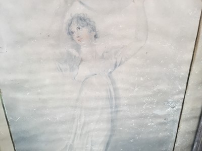 Lot 301 - Regency chalk drawing of The Lady Catherine Hamilton (afterwards Countess of Aberdeen) by Louisa Corry 1804