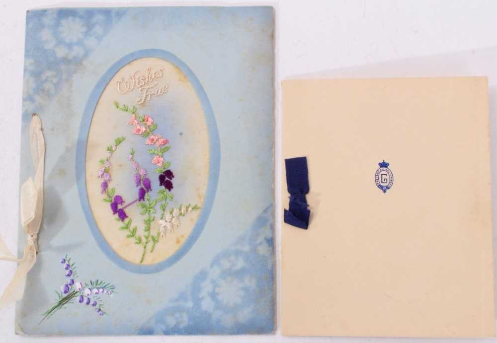 Lot 154 - H.R.H.Prince George Duke of Kent signed 1933 Christmas card and another early 1920s Christmas sent to Sarah Ellis, Lady in Waiting to Queen Mary  signed by Princess Mary, Prince Henry and Prince Ge...