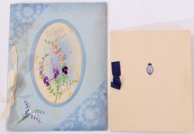 Lot 154 - H.R.H.Prince George Duke of Kent signed 1933 Christmas card and another early 1920s Christmas sent to Sarah Ellis, Lady in Waiting to Queen Mary  signed by Princess Mary, Prince Henry and Prince Ge...