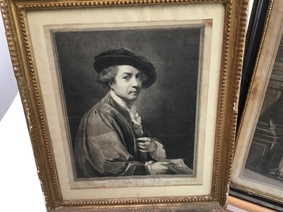 Lot 299 - Sir Joshua Reynolds - self portrait - engraved by J.K.Sherwin 1784 together with P.P.Rubens - The Children of Rubens (2)