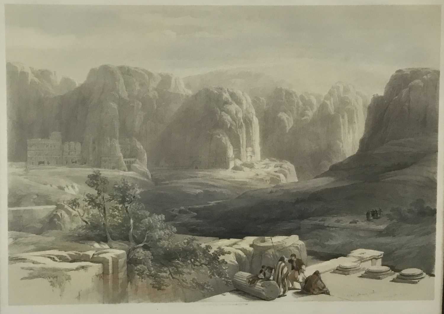 Lot 309 - After David Roberts, three lithographs of Petra