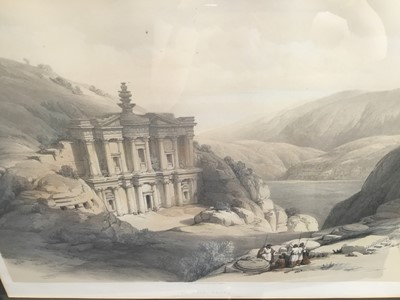 Lot 309 - After David Roberts, three lithographs of Petra