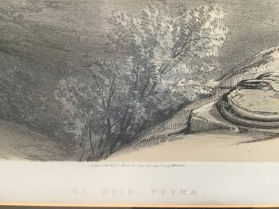 Lot 309 - After David Roberts, three lithographs of Petra