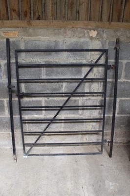 Lot 1050 - Iron gate and hinge post