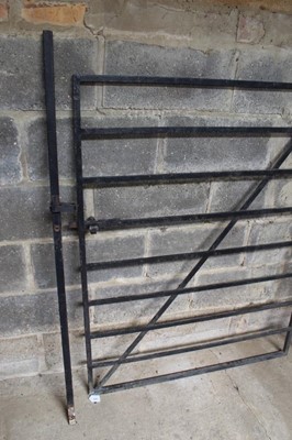 Lot 1050 - Iron gate and hinge post