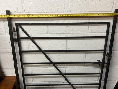Lot 1050 - Iron gate and hinge post