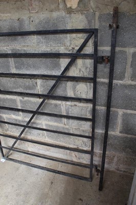 Lot 1050 - Iron gate and hinge post