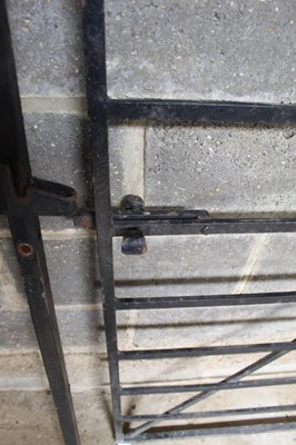 Lot 1050 - Iron gate and hinge post