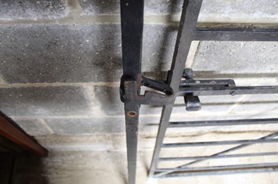 Lot 1050 - Iron gate and hinge post