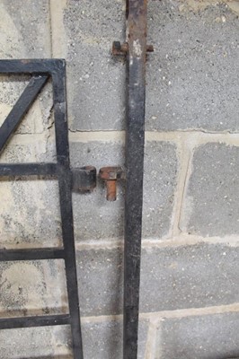 Lot 1050 - Iron gate and hinge post