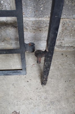 Lot 1050 - Iron gate and hinge post