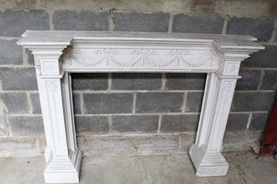 Lot 1438 - Georgian style painted wooden fire surround