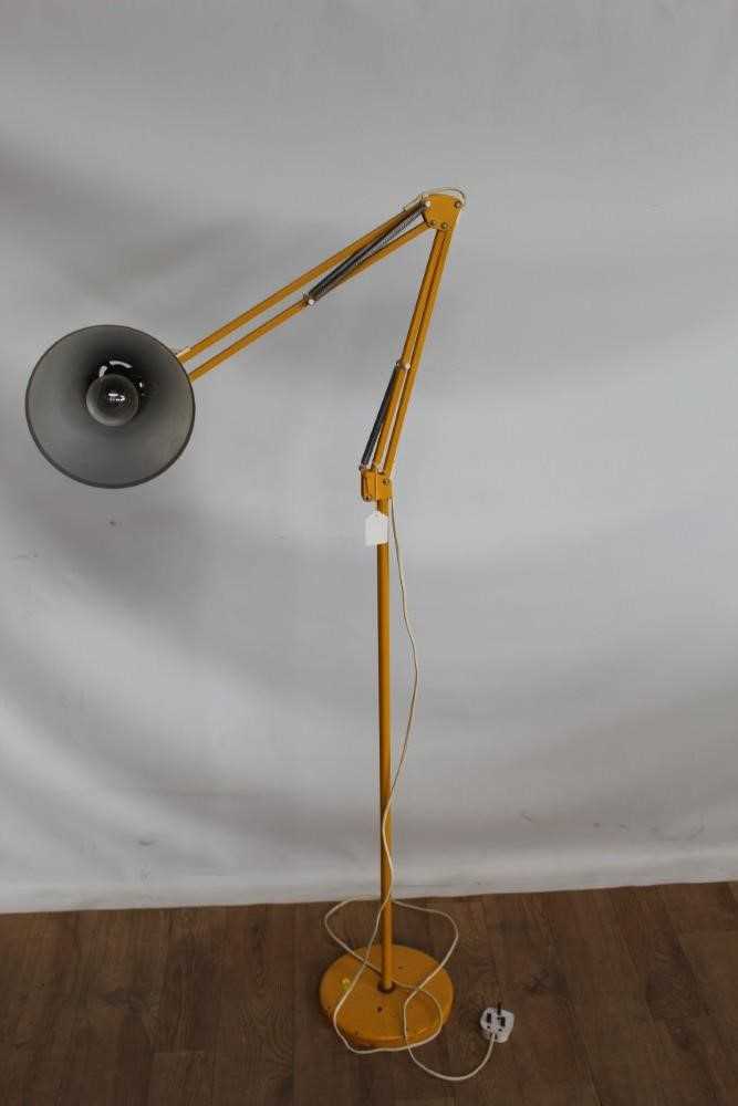 Lot 1052 Yellow adjustable anglepoise lamp