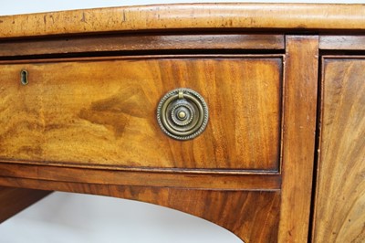 Lot 3 - 19th century mahogany bowfront sideboard