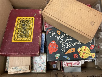 Lot 955 - Collection of early playing cards and related items.