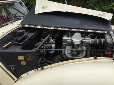 Lot 1 - 1948 Triumph 1800 Roadster (18TR), 1776cc straight four engine, 4 speed manual, Reg. No. LDH 700, finished in cream with red leather interior