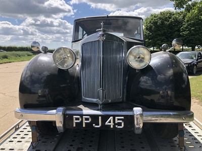 Lot 2 - 1951 Triumph Renown Saloon, 2088cc straight four petrol, 3 speed manual, Reg. No. PPJ 45, finished in black with tan leather interior