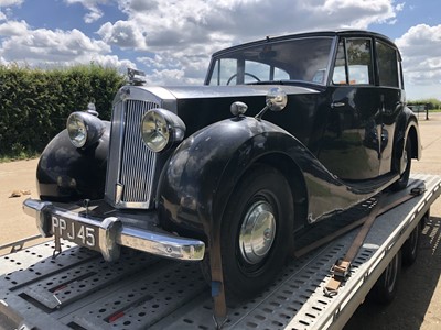 Lot 2 - 1951 Triumph Renown Saloon, 2088cc straight four petrol, 3 speed manual, Reg. No. PPJ 45, finished in black with tan leather interior