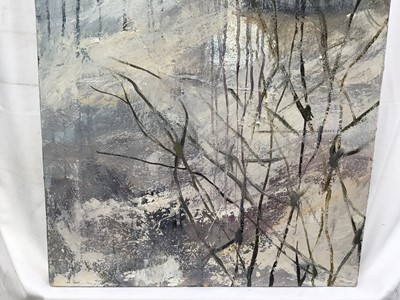 Lot 254 - Tracy Johnson (contemporary) oil on canvas, winter landscape