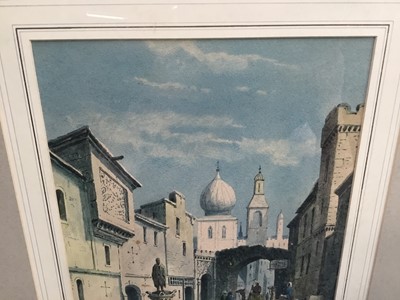Lot 138 - A Lewis (early 20th century) pair of watercolours - Orientalist scenes