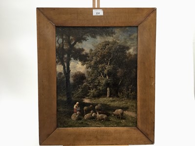 Lot 232 - Guillame Wintz (1823-1899) oil on canvas, Pastorale