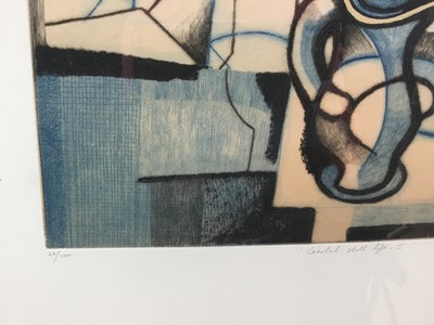 Lot 295 - Trevor Price (b. 1966) colour etching, Coastal still life I, signed, titled and numbered 26/100, plate 27 x 41cm, glazed frame