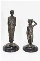 Lot 891 - 19th century French neo-classical bronze...