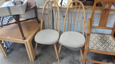 Lot 1286 - Ercol Table and chairs (4)