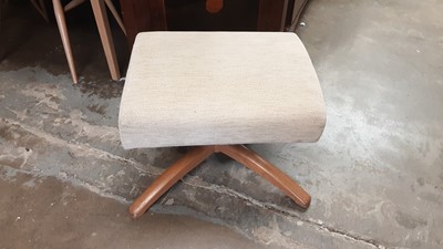 Lot 1287 - Ercol swivel chair and stool