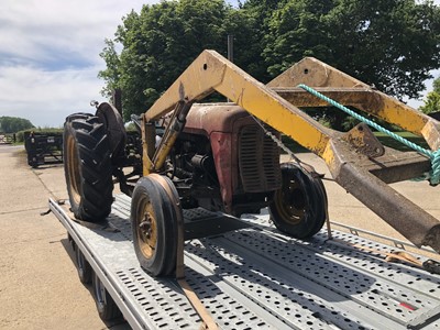 Lot 18 - 1962 Massey Ferguson FE35 Tractor with front loader, Serial No. SNM 269924, further details to be added. Sold by Direction of the Executors (Subject to 12% buyers premium inclusive of VAT)