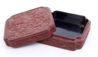 Lot 842 - Fine Chinese Qing period cinnabar lacquer box...