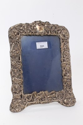 Lot 331 - Edwardian silver photo frame