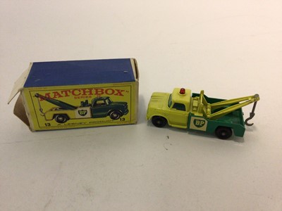 Lot 1876 - Matchbox Lesney 1-75 Series diecast vehicles including Dodge Wreck Truck No. 13