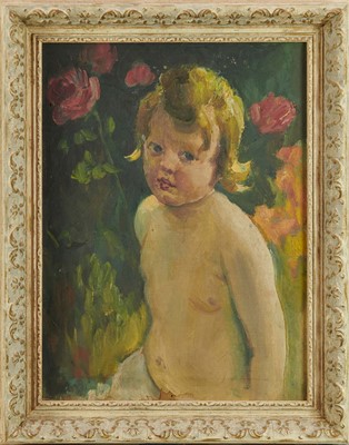 Lot 1029 - *Gerald Spencer Pryse (1882-1956) oil on canvas - Young child, 40 x 32cm, framed