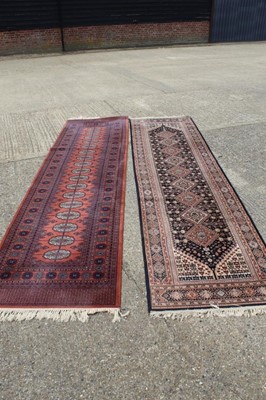 Lot 1496 - Bellouche style runner, and another runner