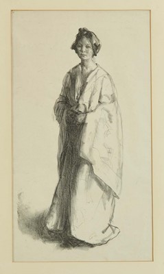 Lot 1034 - *Gerald Spencer Pryse (1882-1956), lithograph - The Kimono, titled verso, 49 x 27cm, glazed frame, together with another lithograph by the same hand. (2)