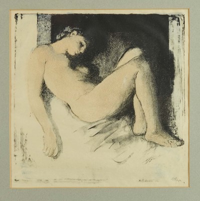 Lot 1007 - *Gerald Spencer Pryse (1882-1956) lithograph - sleeping figure, signed, 33 x 36cm, glazed frame, together with another by the same hand - ‘The Bather’, titled verso, signed and numbered 28/50. (2)