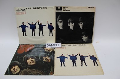 Lot 2233 - Two boxes of mainly LP records including The Beatles, Spencer Davis Group, Manfred Mann, Kinks, Cliff Bennett, Animals, Helen Shapiro, Hollies, Seekers and Pink Floyd, some 78's Included featuring...