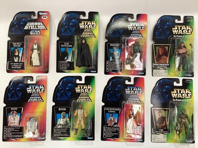 Lot 1831 - Star Wars selection of figures in blister packs by Hasbro, Kenner, Galoob etc (50 plus)