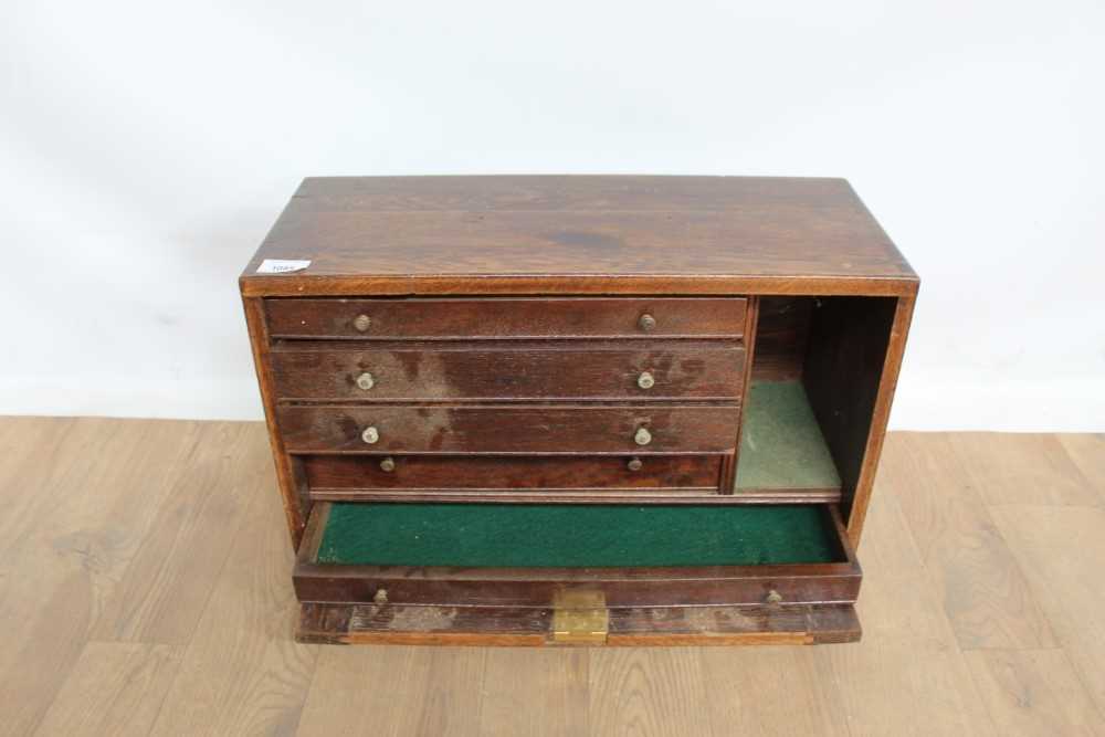 Lot 1085 - Twentieth century engineers tool chest with five drawers enclosed by panelled door