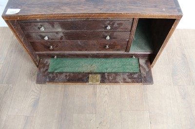 Lot 1085 - Twentieth century engineers tool chest with five drawers enclosed by panelled door