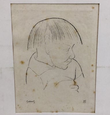 Lot 209 - Eric Gill (1882-1940) etching - Gordian G, 30cm x 24cm, unframed