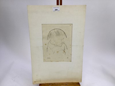 Lot 209 - Eric Gill (1882-1940) etching - Gordian G, 30cm x 24cm, unframed